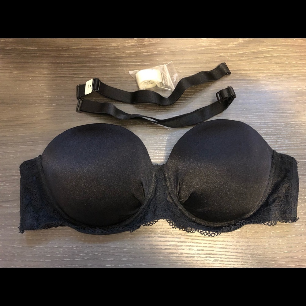 Deesse Lingerie Lace Strapless 38C Bra